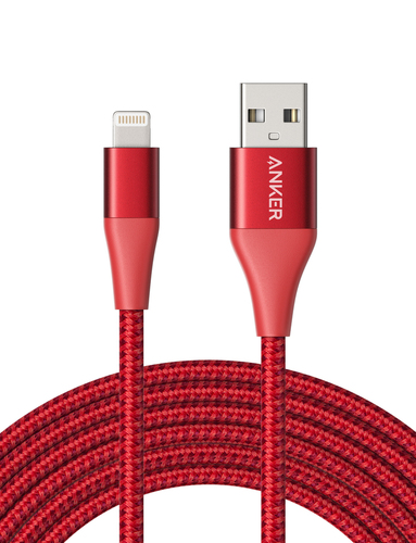 anker cable lightning - Wire Charging Anker Lightning, raw type,   length 3 meters, color red , black