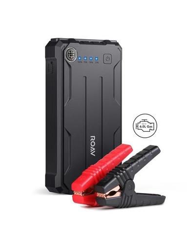 Roav Jump Starter Pro 800A - Jump Larger Engines: Start gas engines up to 6.0L or diesel engines up to 3.0L up to 15 times on a single charge Battery Monitor: Clamp to your battery without plugging in to the jumpstarter to get an instant readout of your car’s battery status The Lifesaver