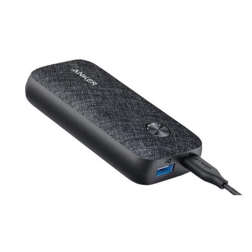 Anker PowerCore Metro 10000mAh (25W PD), Black Fabric - Capacity of 10000mAh
25W USB-C wall charger
USB-C port and USB-A port
Trickle-Charging mode for low-power devices.
Dual USB ports
Recharge in just 3.5 hours