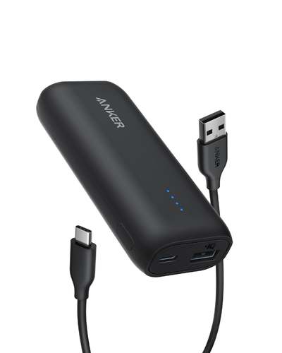 Anker 321 Power Bank 5000 - Perfectly Portable: Easily carry the 321 Power Bank with you wherever you go thanks to its ultra-compact and lightweight design. Small Size, Big Power: This compact 5,200 mAh portable charger is able to power iPhone 13 once. Charge 2 Devices At Once: Use both USB-A and USB-C ports simultaneously to charge two of your essential devices with a total output of 12W. Superior Safety: A huge combination of safety features that work together to provide the ultimate protection for your device, your charger, and most importantly, you. What You Get: Anker 321 Power Bank (PowerCore 5K), 2 ft (0.6 m) USB-A to USB-C cable, welcome guide, our worry-free 18-month warranty, and Anker’s friendly customer service.