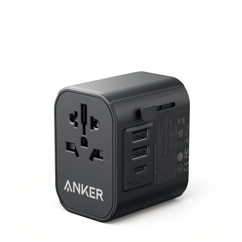 Anker 312 Outlet Extender - All-in-one compact design travel adapter Multi-regional plugs – UK, EU, US, AU, works in more than 150 countries. Integrated power fuse for security and safety Stable simultaneous charging Dual USB charging port for mobile and tablet devices Overcharging protection Short-Circuit protection 30W Power Delivery 1 USB-C ,2 USB-A & 1 AC Outlet Travel-friendly design Power 4 Decive at Once High-speed Charging Safe for your electronics