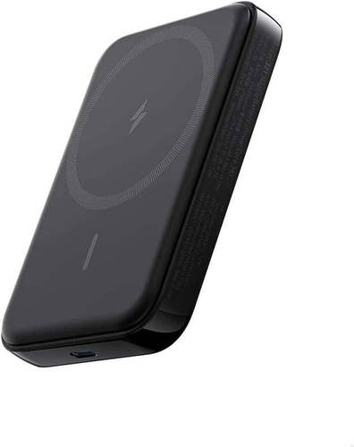 Anker 321 MagGo Battery (PowerCore 5K) -Black - Sleek and Portable: Measuring just 3.7 × 2.5 × 0.59 inches, this power bank easily fits in your pocket or bag, making it the perfect travel companion to keep your iPhone charged on the go.  5,000mAh Capacity: With a powerful 5,000mAh battery, it provides up to 19 hours of extended video playtime for your iPhone 14 Pro Max.  Your Safety, Our Priority: Equipped with Negative Temperature Coefficient (NTC) sensors that monitor temperatures up to 7,200 times per hour for a safer charge.  Charge While Recharging: Seamlessly charge your iPhone while Anker 321 Magnetic Battery is recharging, eliminating the need to wait for the power bank to be fully charged before using it.  What You Get: Anker 321 MagGo Battery (PowerCore 5K), welcome guide, our worry-free 18-month warranty, and friendly customer service.