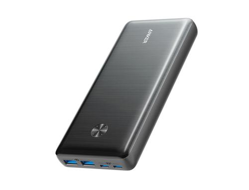 ‏Anker PowerCore III Elite 26000mAh 87W USB-C PD - Unrivaled Charging Options: Equipped with dual USB-C ports for a powerful 87W charge to a single device, or simultaneous high-speed charging to 2 devices. With an additional 2 USB-A ports, you can even charge 4 devices at the same time at a combined output of 78W.The Complete Package: With a portable charger, wall charger, and USB-C to C cable included, you’ve got everything you need to power up your devices—no matter where you are.
What You Get: PowerCore III Elite 25600 87W, PowerPort III 65W Pod wall charger, USB-C to USB-C cable, travel pouch,