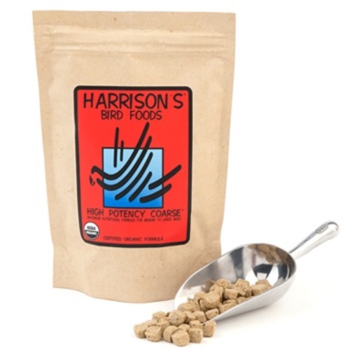 PET SHOP  - HARRISON'S High Potency Coarse, - Produced from high-quality, organic ingredients, Harrison’s high potency coarse is suitable for birds recovering from illness, suffering weight issues, and stress. This product is commonly recommended for Mid. To larg  birds such as Macaws, Amazons, cockatos and greys.