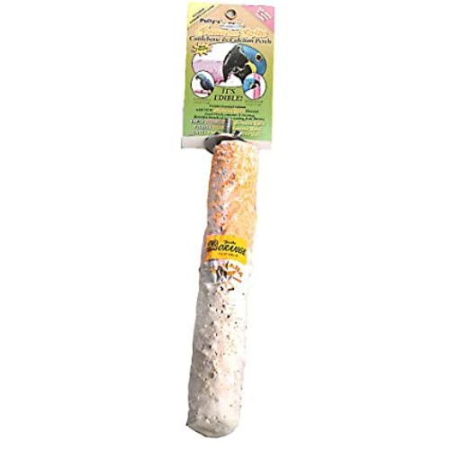 PET SHOP  - Cuttlebone Perches L - A calcium chew perch  to keep your Parrot in good health and shiny feathers. Calcium is required by most Parrots, especially African Greys. This Calcium Crunch Feast Chewable Parrot Toy provides your bird with a fun and entertaining way to ingest this important mineral.