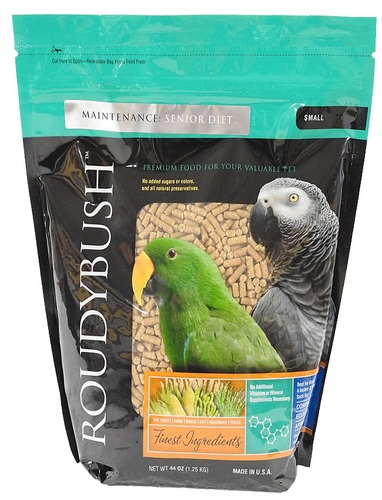 Senior Diet small From Roudyboush, 1.25 kg - This diet is specially formulated to meet the needs of pet birds that may benefit from a diet that is higher in calcium, vitamins, trace minerals, and protein such as older birds, African Greys, and weaning chicks. Do not give additional vitamin or mineral supplements.