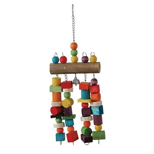 Large Bamboo Log (453) - Suitable for mid. to larg bird as Greys, amazonz, cockatoo and macaws.  This fun toy is perfect for keeping your bird active, and promotes exploration as well as instinctive activities such as chewing.