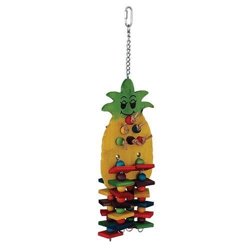 Extra Large Pineapple (458) - Suitable for mid. to larg bird as Greys, amazonz, cockatoo and macaws.  This fun toy is perfect for keeping your bird active, and promotes exploration as well as instinctive activities such as chewing.