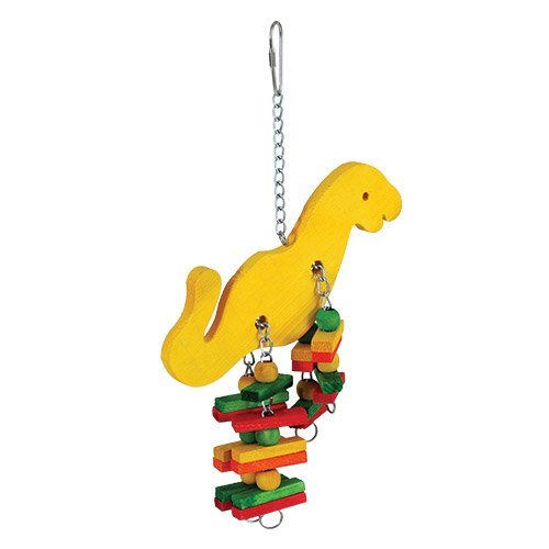 MEDIUM DINOSAUR (462) - Suitable for S to M birds such Lori, Gala , Senegal  This fun toy is perfect for keeping your bird active, and promotes exploration as well as instinctive activities such as chewing.