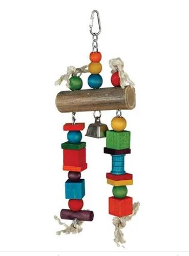 PET SHOP  - BAMBOO LOG (463) - Suitable for S to M birds such Lori, Gala , Senegal This fun toy is perfect for keeping your bird active, and promotes exploration as well as instinctive activities such as chewing.