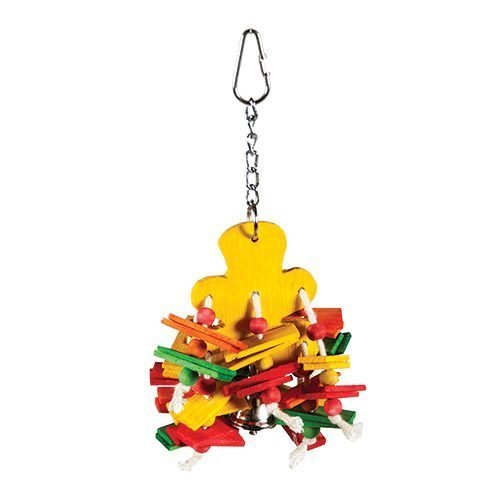 PET SHOP  - DANGLY BEAR (830) - Suitable for Small  bird as lovebird, cocktail  This fun toy is perfect for keeping your bird active, and promotes exploration as well as instinctive activities such as chewing.