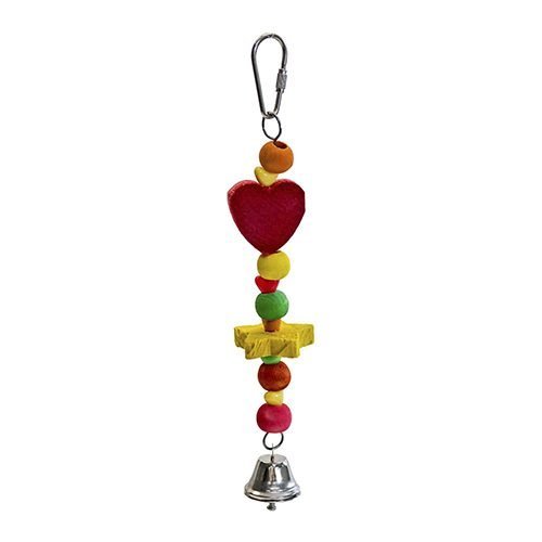 PET SHOP  - BALLS AND HEARTS (1032) - Suitable for Small  bird as lovebird, cocktail  This fun toy is perfect for keeping your bird active, and promotes exploration as well as instinctive activities such as chewing.