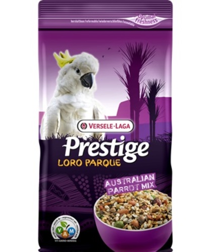 LORO PARQUE AUSTRALIAN PARROT MIX, 1 kg - Contains only quality seeds, selected in function of the natural food fromِ Australian  . the Mix is a complete food enriched with granulated VAM (Vitaminas, Tominoácidos and Minerales), so that the birds maintain excellent health.Composed in consultation with the scientific team of Loro Parque