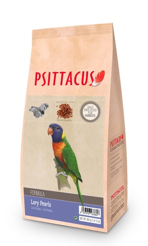 Lory pearls from Psittacuse, 800 g - Exp 30/5/2023 LoryPearls is a complete micro-extruded food formulated for adult parrots of the Loriini tribe (lorises and lorikeets). Contains dehydrated apple pulp and dehydrated red beet. Being a product that is offered dry, its use improves the consistency of the stool