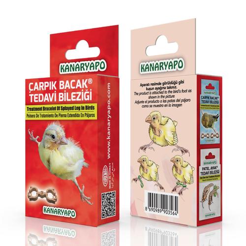 PET SHOP  - Crooked Leg Treatment Bracelet (Canary) - The nightmare that bird producers experience from time to time can now be treated simply and quickly with the miracle product. How Does? It is necessary for canary birds to prevent their hips from protruding or their feet from spreading out of control due to the crushing of their parents in the nest and to pass their lives in a solid way. From time to time, due to the wrong selection of nests, birds will no longer spend their entire lives crippled. Previously, the rate of treatment with materials such as tape, plastic handcuffs, sponges was very low and it was like torture. Crooked Leg Treatment Bracelets are designed for all developmental stages of your birds from the first day to the day they leave the nest. It will help your birds and you to complete this bad process in the best way with quality raw material.