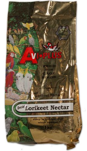 PET SHOP  - Special Lorikeet Nectar , 1kg - Scientifically formulated soft food that forms a delectable, perfectly balanced nectar for Lorikeets when mixed with water. Optimum nutrition that contains proteins, carbohydrates, monosaccharide’s, sucrose, polysaccharides and fats, as well as all the essential vitamins, amino acids and minerals your bird requires.