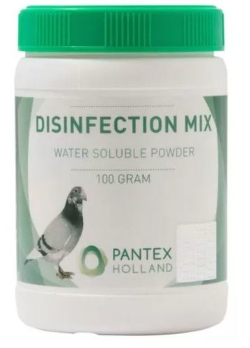 DISINFECTION MIX - DISINFECTION MIX is a water soluble powder containing oxytetracycline, vitamins and trace elements. The product is used both prophylactic and therapeutic against bacterial infection in birds .