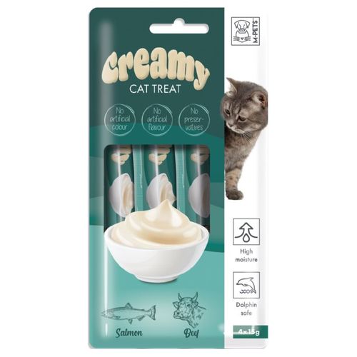 PET SHOP  - Bursapet Likable Creamy Treat for Cat  (15gx4pcs) - A delicious creamy food that does not contain colours, flavors or preservatives. Contains high amounts of moisture for a healthy life for cats. 
 It is recommended to use 1-2 pieces (30 grams) in addition to the daily cat food for every 4.5 kg of weight of the cat.