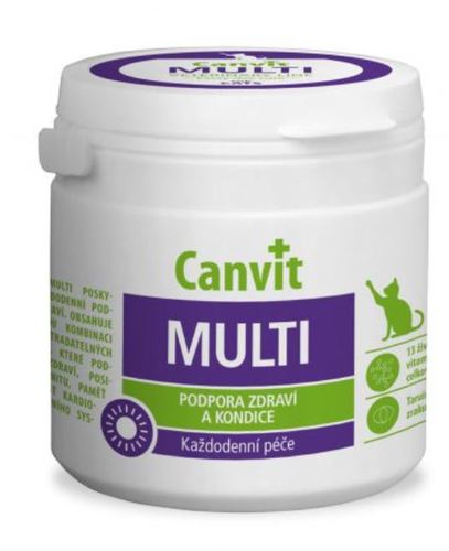 Daily Multi vitamin  Health and condition support 100g - Vitamins for daily care 
 Complex of 13 vitamins and taurine for cats that actively supports health, metabolism, immunity, and stress resistance. 
 Vitamins play an important role in all of the body’s metabolic processes. They are essential to digestion and the absorption and conversion of nutrients in bodily tissues and also support immune system and detoxification processes. The body requires increased intake of vitamins during growth, illness, convalescence, pregnancy, nursing, and in old age. The ability of cats to resist stress and overcome stressful situations is especially dependent on an adequate intake of vitamins. The amino acid taurine is essential to the proper development and function of the heart, blood vessels, and eyes.