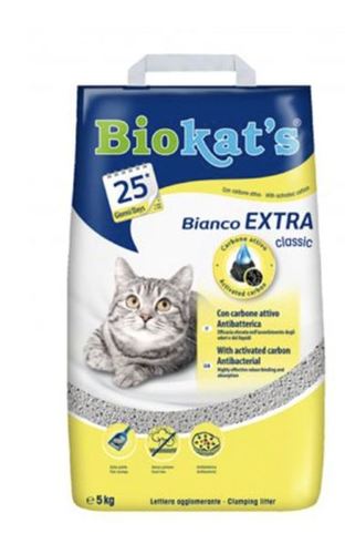 Biokat's Bianco Extra Classic 5 Kg - Activated carbon is a 100% natural product with shells of coconuts, a renewable raw material. Activated carbon is a very porous material, characterized by a ' huge internal surface. If we opened flat just 2 grams of activated carbon, we would get an area the size of half a football field (2,000 square meters or even more)! Thanks to special physical forces, the odorous substances bind very efficiently and stably activated carbon. This simple principle is called 