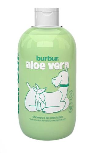 PET SHOP  - Burbur Shampoo Aloe Vera - 400ml , - Burbur is a 100% vegan, eco-friendly and highly fun brand for your cats and dogs. It provides the best shampoos for your pets with purified water, neutral PH and 100% natural and paraben-free ingredients. 
 Burbur Shampoo Aloe Vera contains ecological aloe vera extract, biotin and provitamins B5. It cares for and protects the skin and hair, giving them strength and shine. 
 - Aloe Vera Extract 
 - Biotin 
 - Provitamins B5 
 - 100% Natural and 100% Vegan 
 - Eco-friendly 
 - Purified Water 
 - Neutral PH 
 - Paraben-free 
 - Protects Skin and Coat – Giving them strength and shine 
 - For Dogs and Cats