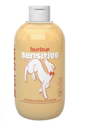 Burbur Shampoo Sensitive - 400ml - Burbur is a 100% vegan, eco-friendly and highly fun brand for your cats and dogs. It provides the best shampoos for your pets with purified water, neutral PH and 100% natural and paraben-free ingredients. 
 Burbur Shampoo Sensitive is free of sulfates and salt, with vegetable allantoin, which cares for and protects the most delicate skin and hair, giving them strength and shine. 
 - Free of Sulfates and Salts 
 - Provitamins B5 
 - 100% Natural and 100% Vegan 
 - Eco-friendly 
 - Purified Water 
 - Neutral PH 
 - Paraben-free 
 - Protects Skin and Coat – Giving them strength and shine 
 - For Dogs and Cats