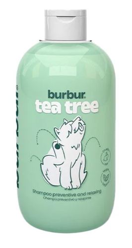 Burbur Shampoo Tea Tree - 400ml , - Burbur is a 100% vegan, eco-friendly and highly fun brand for your cats and dogs. It provides the best shampoos for your pets with purified water, neutral PH and 100% natural and paraben-free ingredients. 
 Burbur Shampoo Tea Tree contains tea tree oil and green tea extract, which has insect repellent properties. It cares for and protects the skin and hair, giving them strength and shine. 
 - Tea Tree Oil 
 - Green Tea 
 - Provitamins B5 
 - 100% Natural and 100% Vegan 
 - Eco-friendly 
 - Purified Water 
 - Neutral PH 
 - Paraben-free 
 - Protects Skin and Coat – Giving them strength and shine 
 - For Dogs and Cats