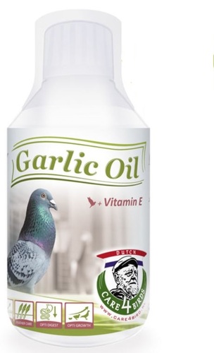 Garlic Oil From care 4 bird - Supports the metabolism and helps to strengthen the natural resistance. Has a blood purifying effect. Add 10 ml on 1Kg of food