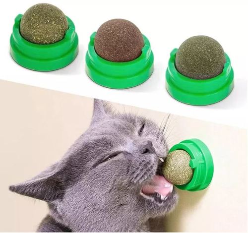Funny Paws Catnip Ball Wall Toy ,