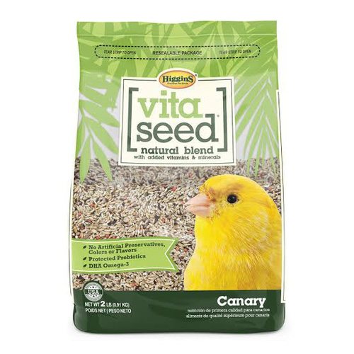 VITA SEED FOR CANARY, 900g - Higgins Vita Seed® is the premium, natural seed blend with added vitamins, minerals and trace nutrients. Vita Seed® is free of artificial preservatives, flavors and chemical colors your companion bird doesn’t need. Instead, Higgins® uses colors sourced from seeds, spices and vegetables. Higgins® adds protected probiotics and DHA omega-3 fatty acids that are stabilized to support your pet’s immunity and overall health. 


Vita Seed® is made with top crop seeds and grains and blends them with premium dried fruits, vegetables and Higgins inTune® extruded morsels for added nutrition. All of the ingredients are sized just right for your pet’s enjoyment.