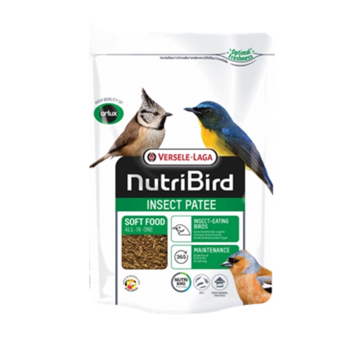 PET SHOP  - INSECT PATEE from Versele laga, 1kg - Insect patee is a complete food for all insect-eating birds. Minimum 25 % insects. Is very rich in animal proteins and dried insects: ant eggs, Mexican larvae, dried water flies and conchas (min 25%).