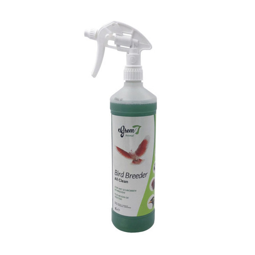 special Disinfecting spray for all birds - Perfect cleaner and safer for the bird lovers.
Cleans and degreases ultra contamination quickly and the most difficult.
Removes in no time traces of bullets, blood, residues almentaires and excrement, pollution on the walls and the perches of the nests and blocks of ndification very dirty,...