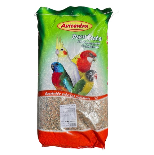 PET SHOP  - Large Parakeets Base mixture    , 20 kg - Is a basic mixture for large parakeets. You can use it as a bse for your own mixtures