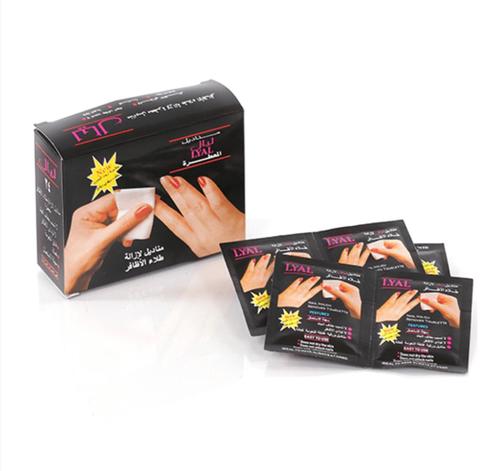 Domo Kuwait - Nail Polish Remover Wipes With Castor Oil and Lemon Extract - The DescriptionNail Polish Remover Wipes With Castor Oil and Lemon ExtractsThe Box Contains Ultra-Soft Tissues That Do Not Cause Dryness or Any Damage to the Hands and Nails.It Is Characterized by Its Ease of Use and Its Rapid Effectiveness in Removing Paint.An Ideal Choice of Nail Polish Remover That Leaves Your Nails Soft and Vibrant.