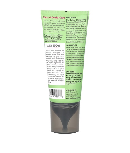 Clarifying sugar scalp scrub rosemary mint