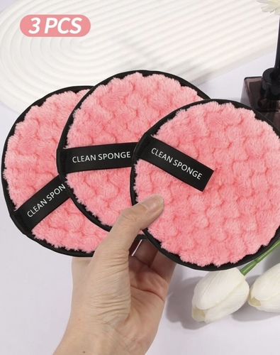 Makeup Remover Puff, Soft Skin-Friendly Face Towel, Easy to Carry Cleaning Tools