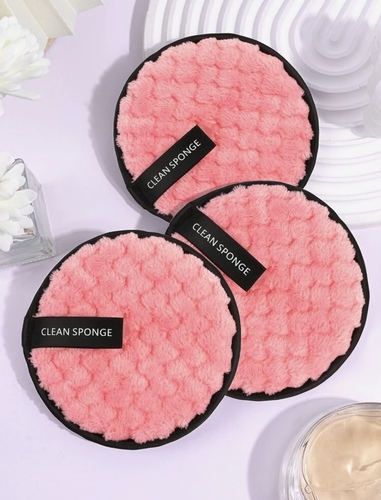 Makeup Remover Puff, Soft Skin-Friendly Face Towel, Easy to Carry Cleaning Tools