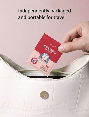 Wet wipes for cleaning clothes