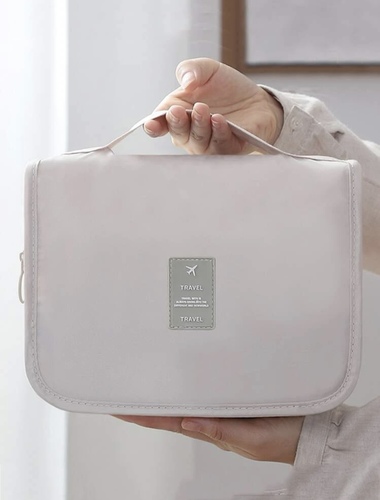 Hanging bag for shower and makeup tools