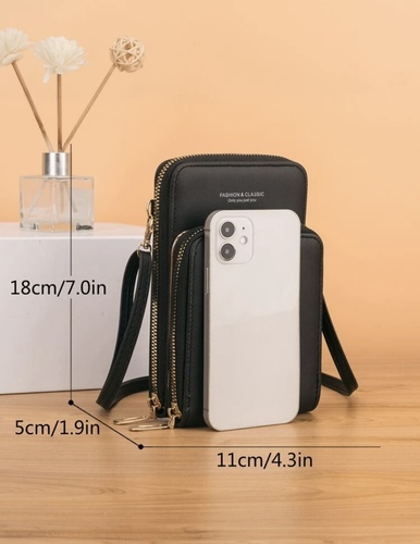 Crossbody Bag Double Layer Lightweight