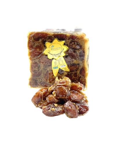 تمر خلاص القصيم 1/2 كيلو الخماش مجروش - الكرتون شد 12 حبه