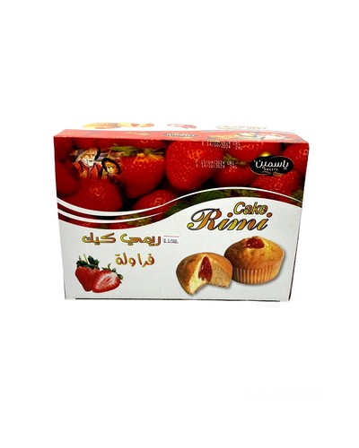 ريمي كيك بالفراوله الياسمين