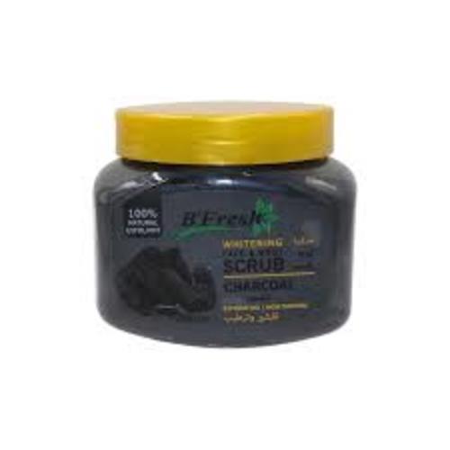 B-Fresh Charcoal Scrub 500g - 🌟 Main Benefits of Be Fresh Charcoal Scrub :
Effective Exfoliation: Removes dead skin cells and impurities, improving skin texture.
Deep Cleansing: Helps absorb excess oils and dirt, reducing the appearance of large pores.
Acne Fighting: Helps reduce blackheads and pimples by cleansing the pores.
Skin Brightening: Aids in evening out skin tone and gives a healthy glow.
Moisturizing: Contains moisturizing ingredients that keep the skin soft after use.
🧴 How to Use:
Wet your face or body with lukewarm water.
Apply a suitable amount of the scrub to the skin.
Gently massage in circular motions for 1-2 minutes.
Rinse the skin well with lukewarm water.
For best results, use 2-3 times a week.