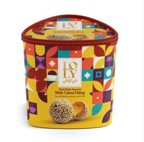 Sesame date balls with tahini filling, Loli Art