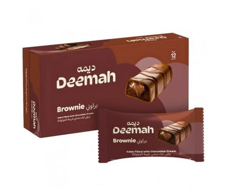 Deema Chocolate Brownie Cake, 12-piece pack
