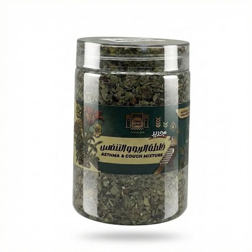 Asthma and respiratory mixture 100 grams - ✨ Natural herbal blend for asthma and breathing: 🌬️ Improve lung function: Thyme and peppermint to open the airways. 🛑 Relieve respiratory infections: Turmeric and ginger to reduce swelling. 💨 Allergy relief: Chamomile and anise to combat histamine. 🛡️ Promote immune health: Echinacea and garlic to strengthen the immune system. 🧘‍♂️ Reduce Stress: Lavender and passionflower for relaxation. Translated with DeepL.com (free version)