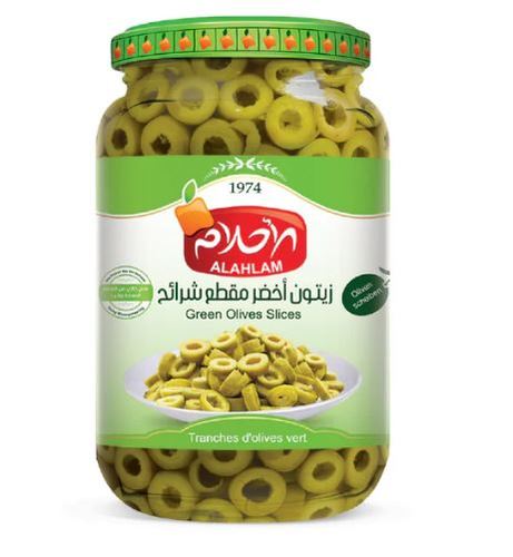 زيتون اخضر شرائح الاحلام 400 جرام