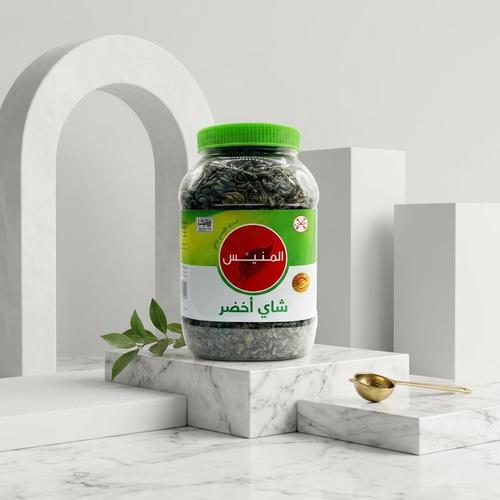 شاي المنيس اخضر 400 جرام علبه بلاستيك
