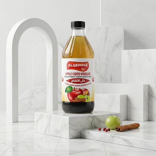 خل التفاح مع الكركم و القرفه و الفلفل الاسود القمة 473 ملي