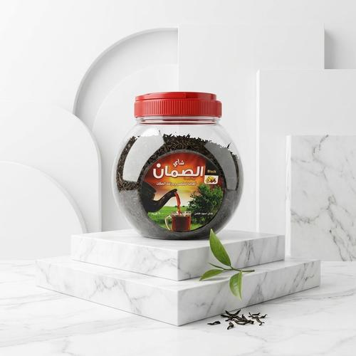 شاي الصمان خشن 600 جرام علبه بلاستيك